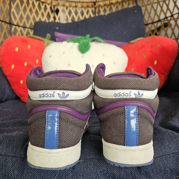 Blue and Purple Hightop Adidas 8.5 - Picture 4 of 4